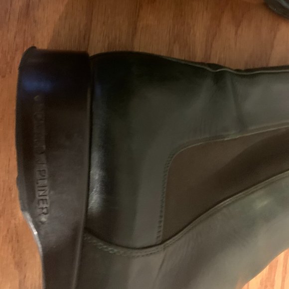 Donald J. Pliner Green Leather Ankle Boots - Picture 2 of 6